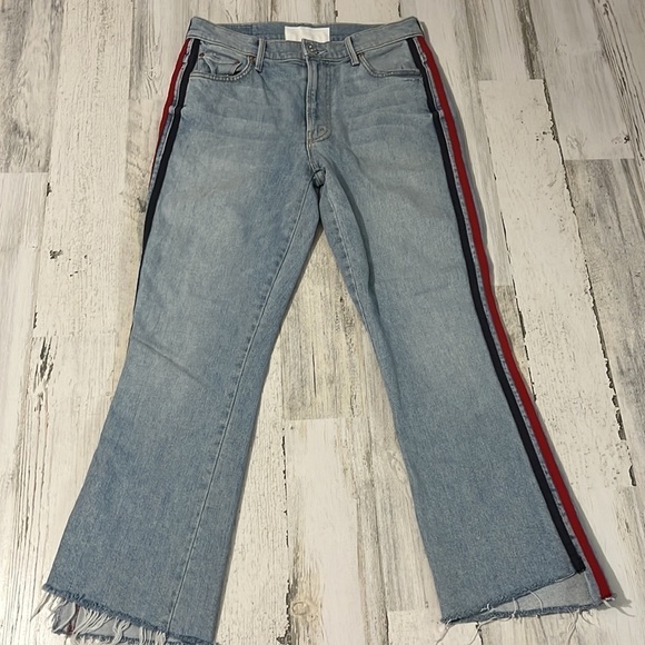 Mother The Insider Crip Step Fray Size 26.  Thanks, Again Racer Color - Picture 3 of 12